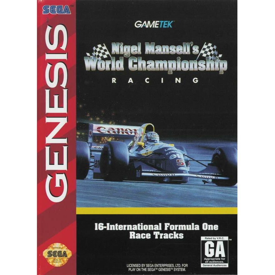 Genesis - Nigel Mansell's World Championship Racing (Cartridge Only)