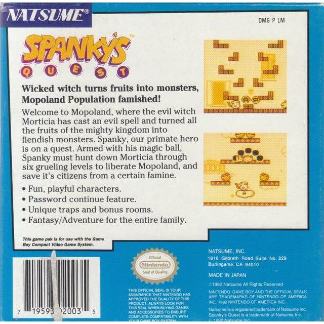 GB - Spanky's Quest (Cartridge Only)