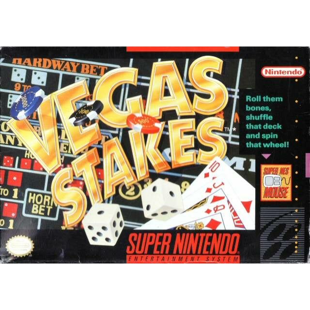 SNES - Vegas Stakes (Complete in Box)