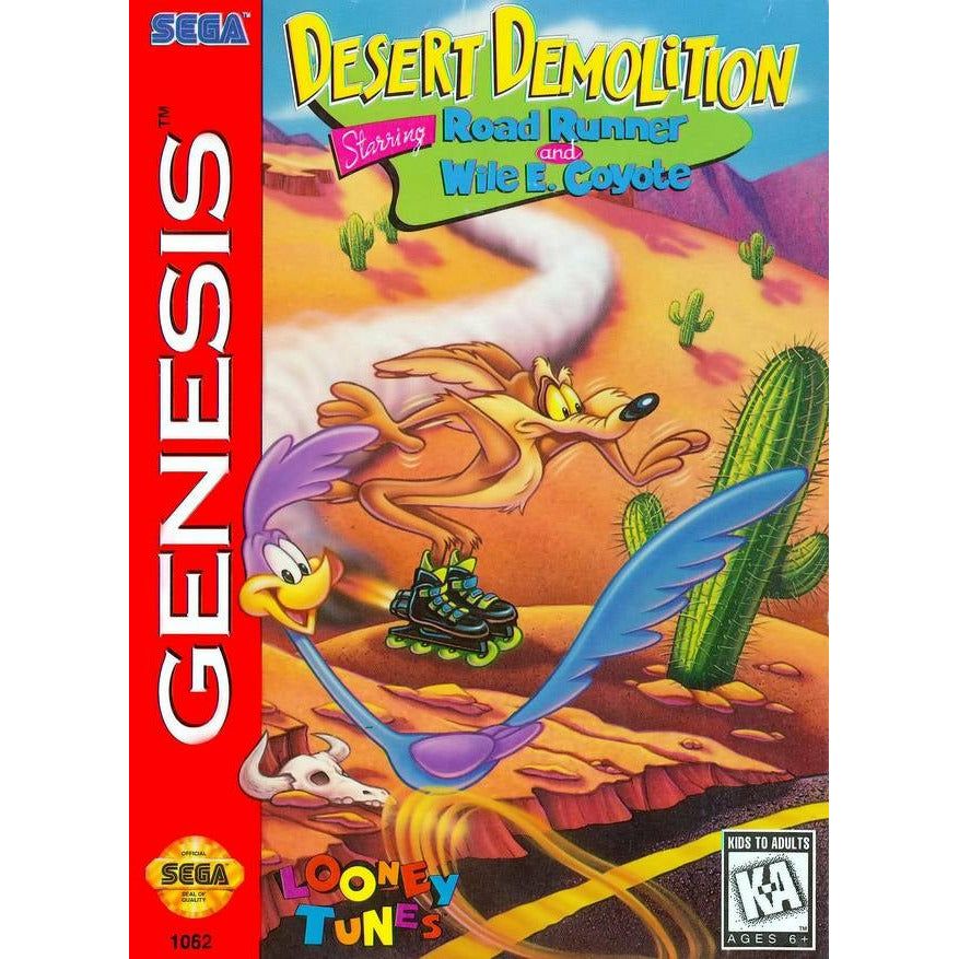 Genesis - Looney Tunes Desert Demolition avec Road Runner et Wile E. Coyote (cartouche uniquement)
