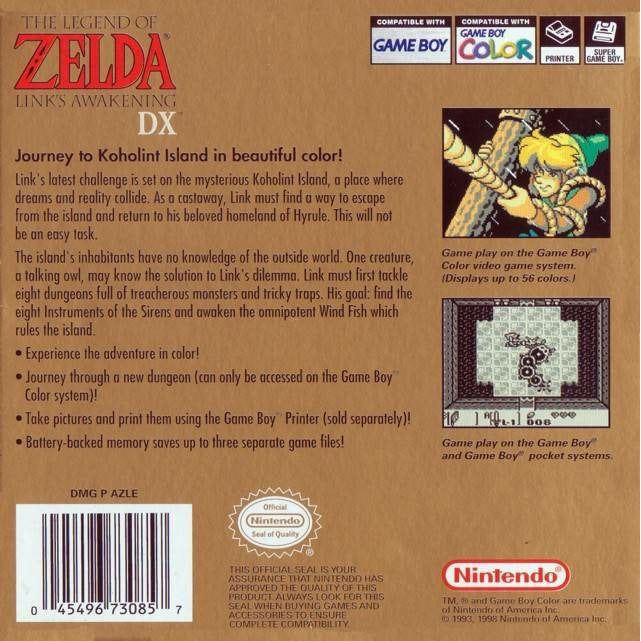 GBC - The Legend Of Zelda Link's Awakening DX (cartouche uniquement)