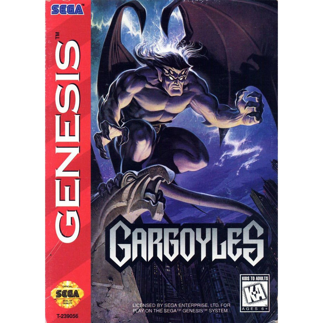 Genesis - Gargoyles ( Cartridge Only)