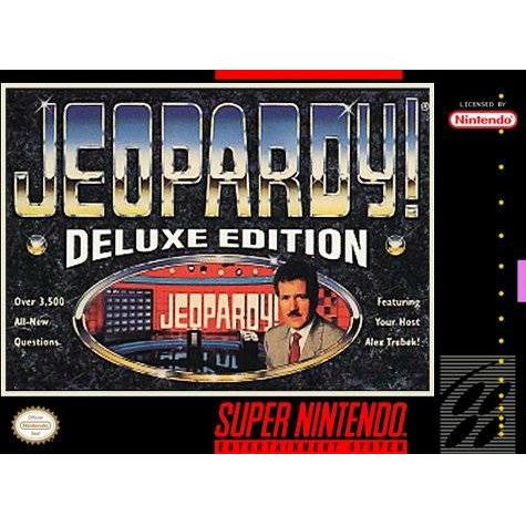SNES - Jeopardy Deluxe Edition (Complete in Box)