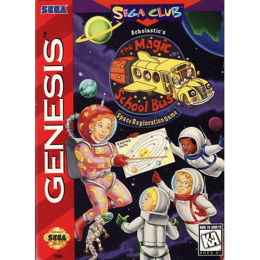 Genesis - The Magic School Bus Space Exploration Game (In Box)