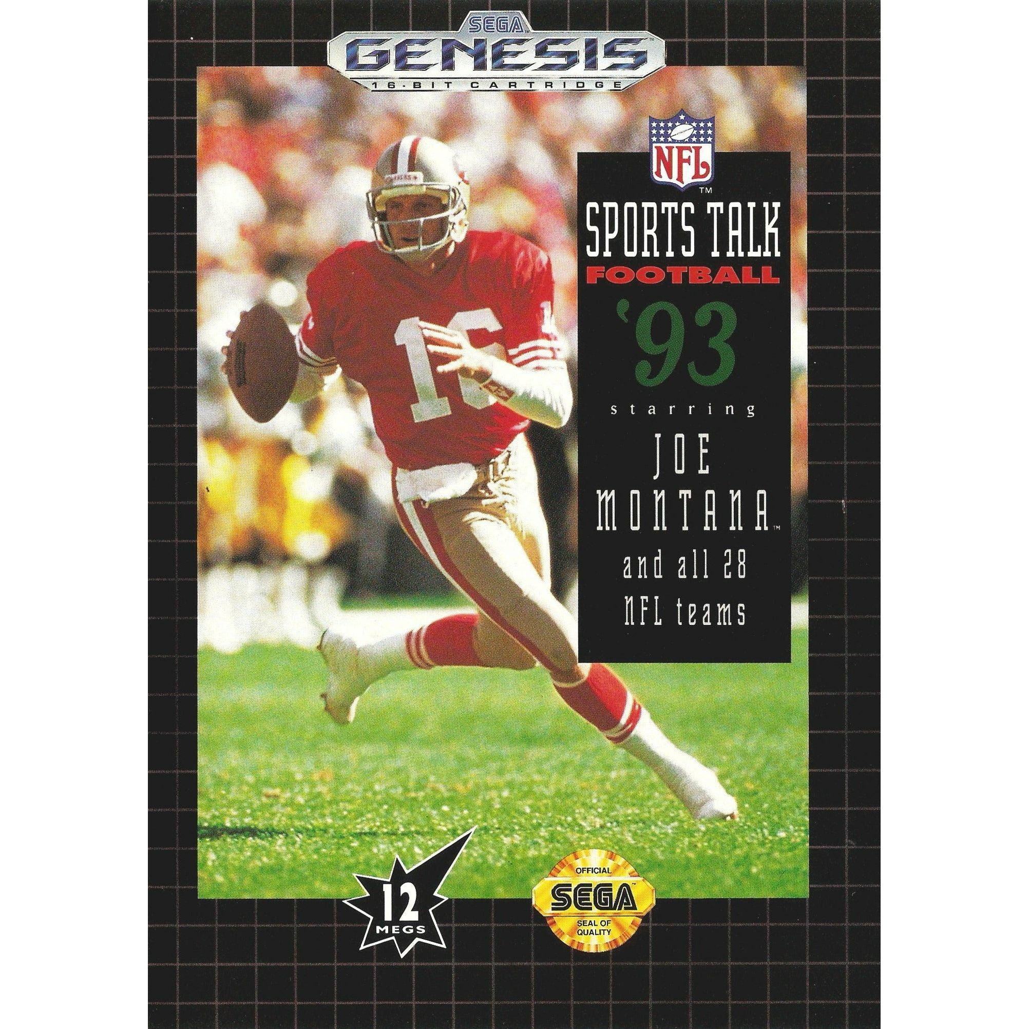 Genesis - Sports Talk Football 93 (cartouche uniquement)