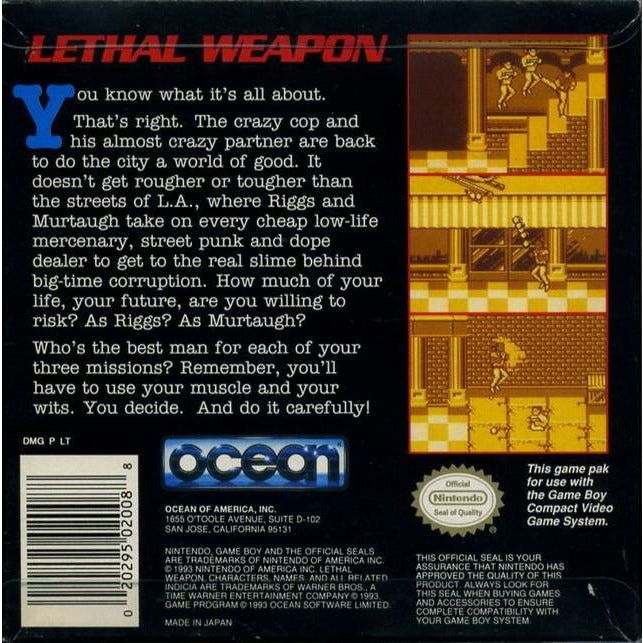 GB - Lethal Weapon (Cartridge Only)