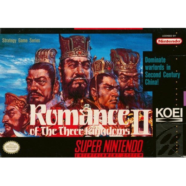 SNES - Romance of the Three Kingdoms II (Complete in Box)