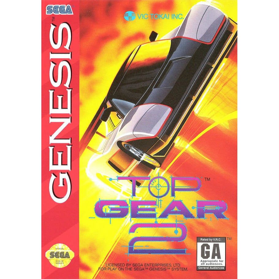 Genesis - Top Gear 2 (Cartridge Only / Rough Label)