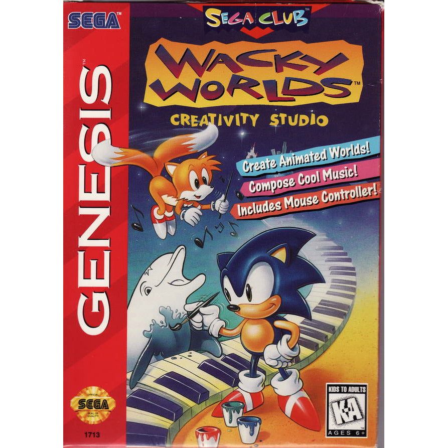 Genesis - Wacky Worlds Creativity Studio (Cartridge Only)