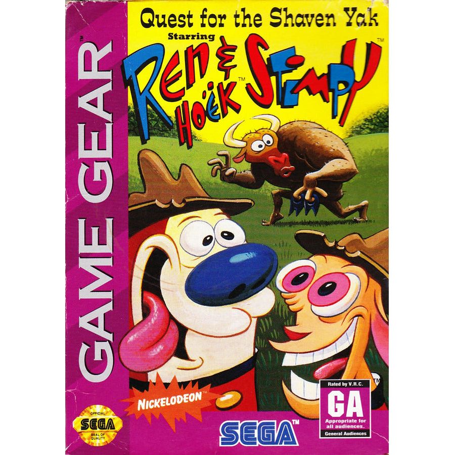 GameGear - Quest for the Shaven Yak starring Ren & Stimpy (Cartridge Only)