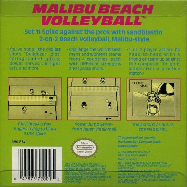 GB - Malibu Beach Volleyball (cartouche uniquement)