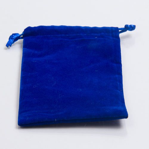 Dice Bag - 4" x 5" Cloth Dice Bag (Blue)