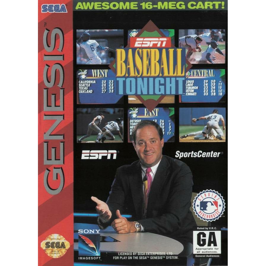Genesis - ESPN Baseball Tonight (Cartridge Only)