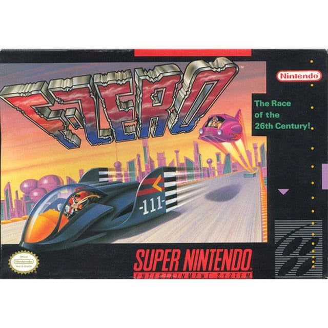 SNES - F-Zero (Complete In Box)  A+/ With Manual