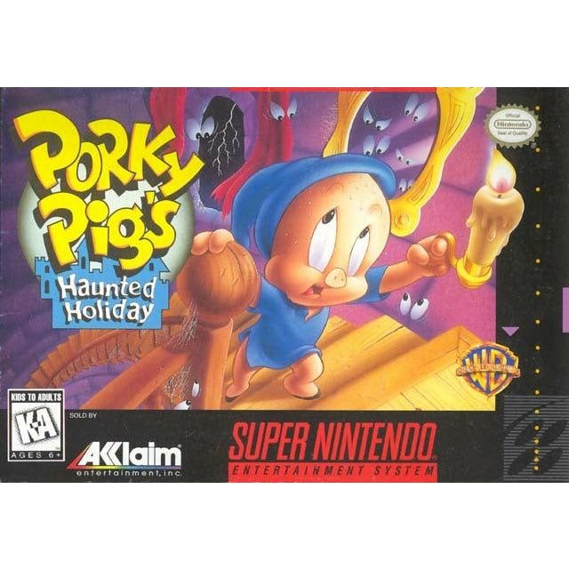 SNES - Porky Pig's Haunted Holiday (Complete in Box)