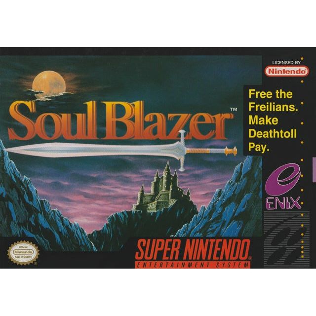 SNES - Soul Blazer - In Rough Box - No Manual