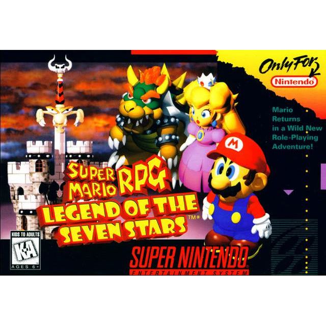SNES - Super Mario RPG Legend of the Seven Stars (Complet en Boite / A- / Avec Manuel)
