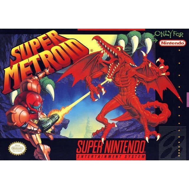 SNES - Super Metroid (Complete in Box / A- / Rough Manual)