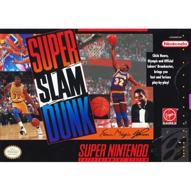 SNES - Super Slam Dunk (complet en boîte)