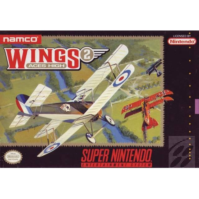 SNES - Wings 2 Aces High (Complet en boîte)