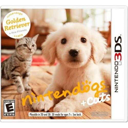 3DS - Nintendogs + Cats Golden Retriever & New Friends