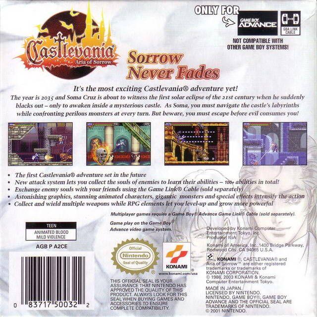 GBA - Castlevania Aria of Sorrow