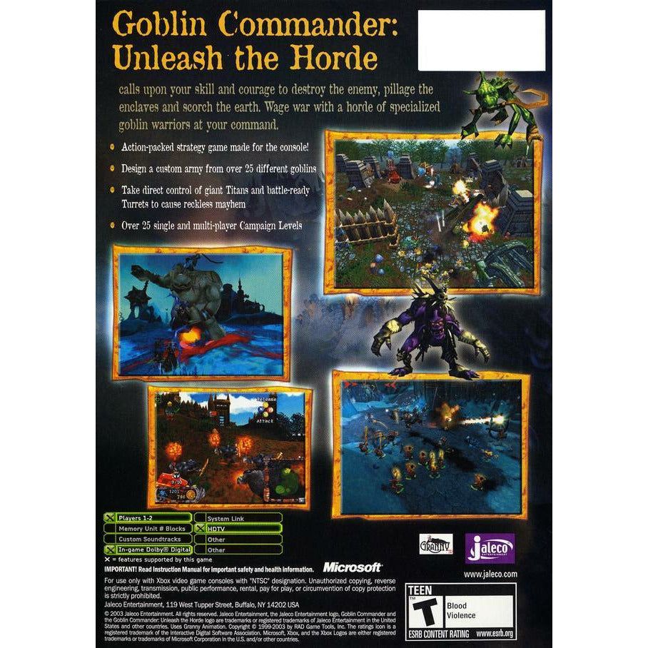 XBOX - Goblin Commander Unleash the Horde