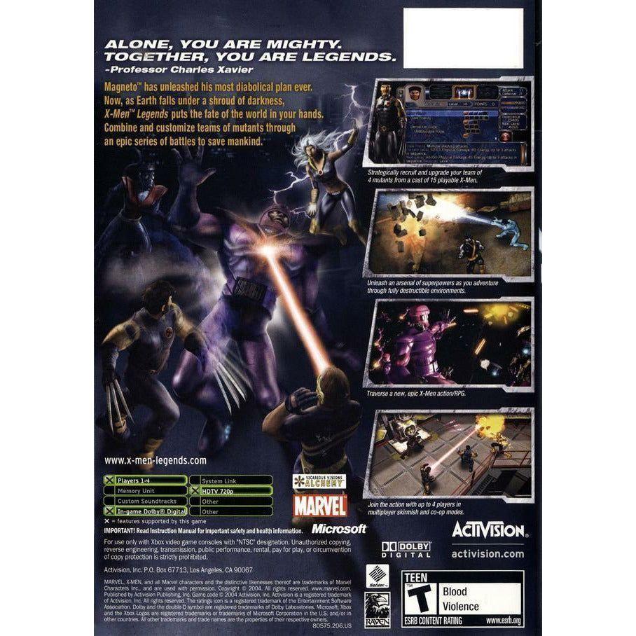 XBOX - X-Men Legends (Couverture imprimée)