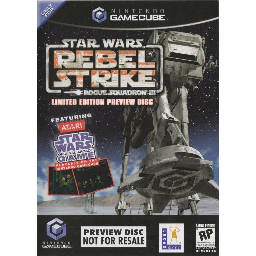 GameCube - Disque de prévisualisation en édition limitée Star Wars Rogue Squadron III Rebel Strike