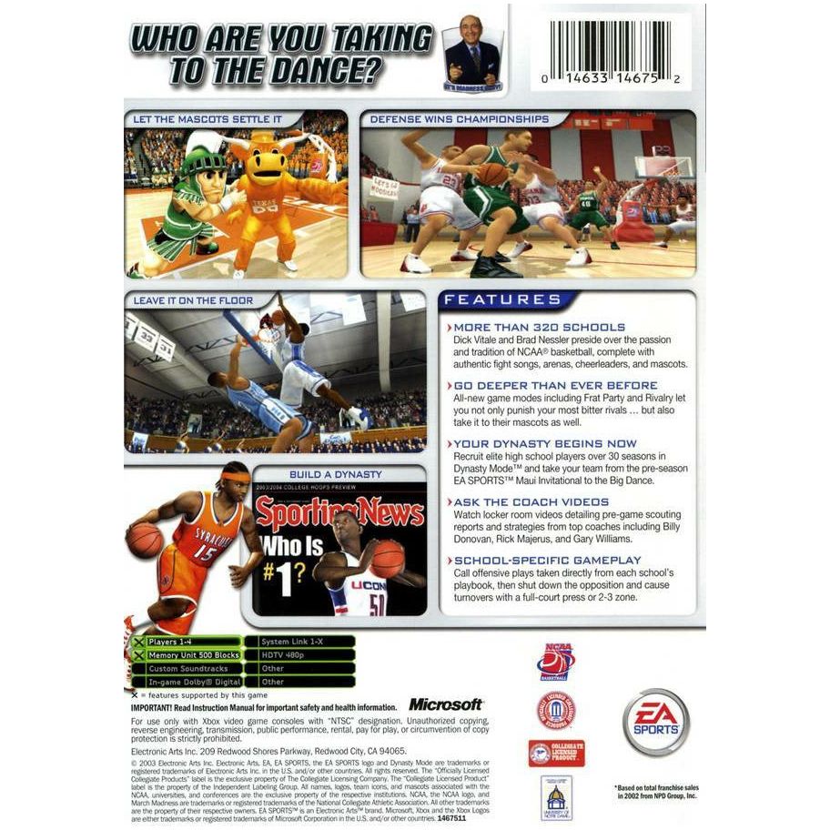 XBOX - NCAA March Madness 2004