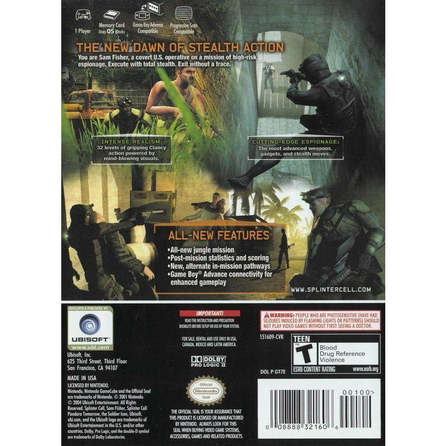 GameCube - Tom Clancy's Splinter Cell Pandora Tomorrow