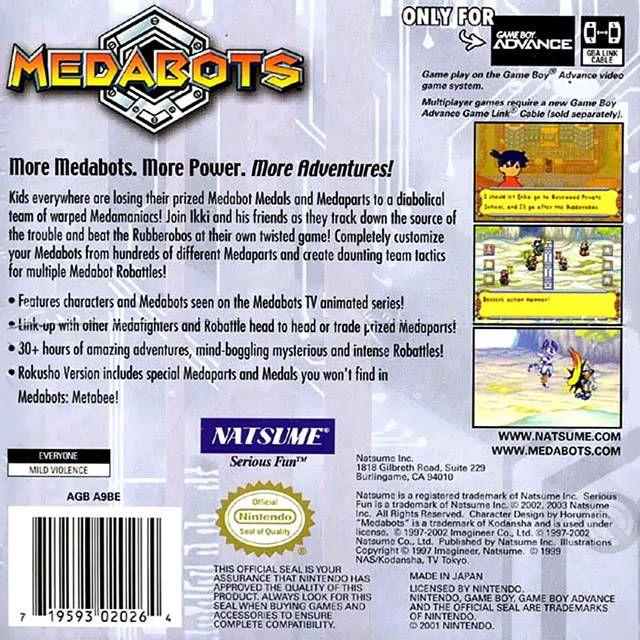 GBA - Version Medabots Rokusho (cartouche uniquement)