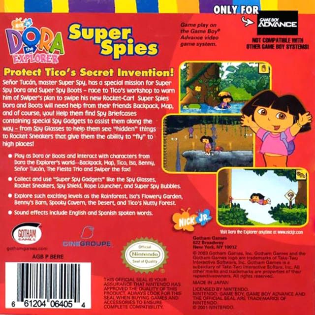 GBA - Dora l'exploratrice super espionnes