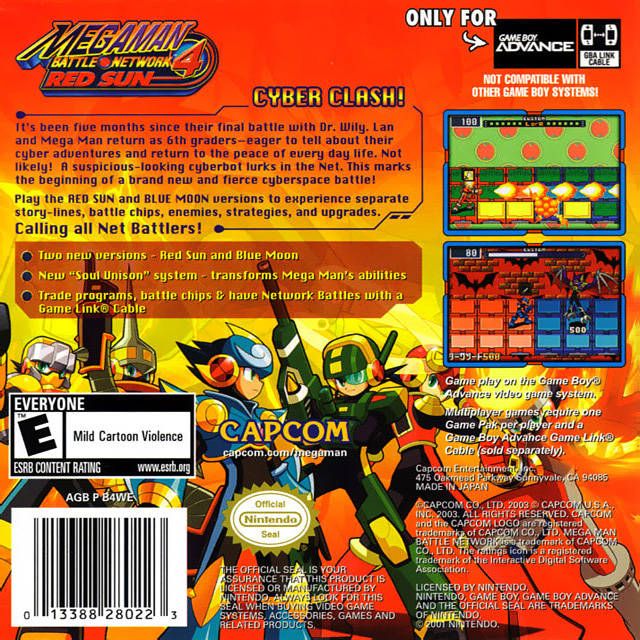 GBA - Mega Man Battle Network 4 Red Sun (Cartridge Only)