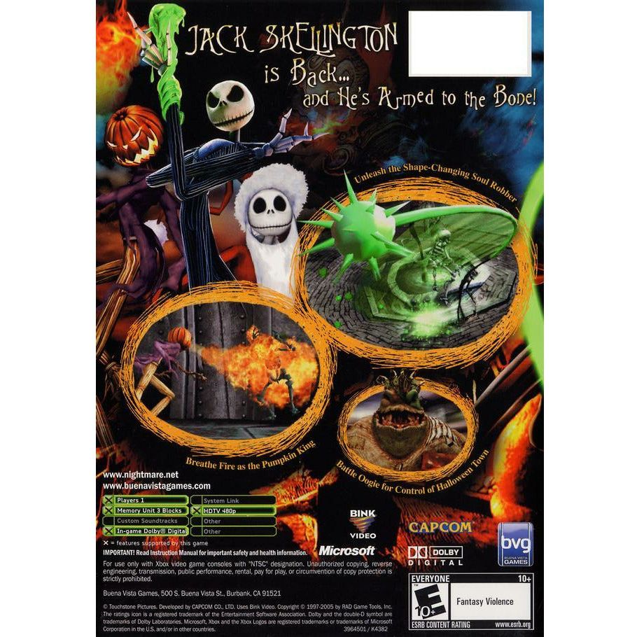 XBOX - The Nightmare Before Christmas Oogie's Revenge (Sealed)