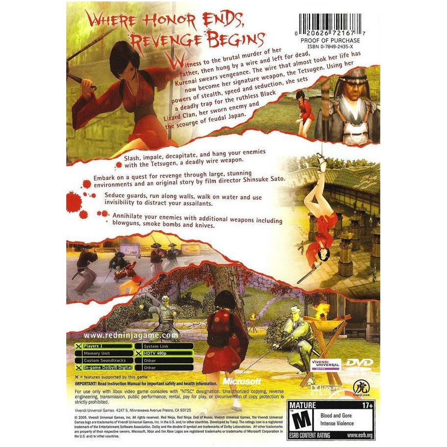 XBOX - Red Ninja End of Honor