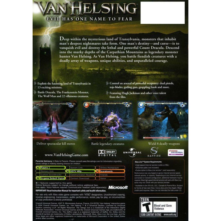 XBOX - Van Helsing