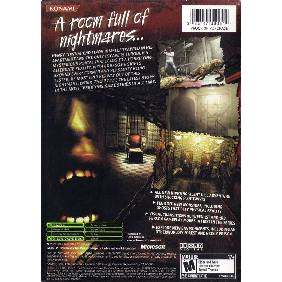 XBOX - Silent Hill 4 La Chambre