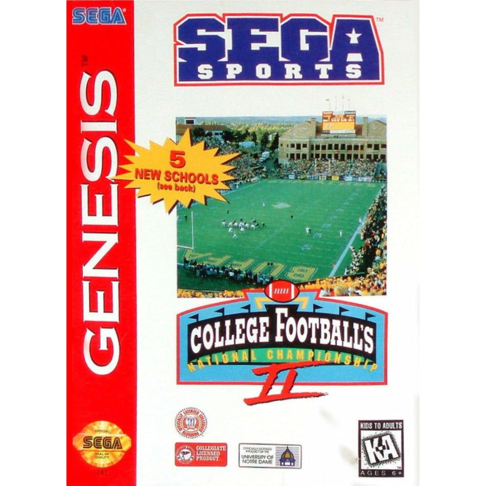 Genesis - Championnat national de football universitaire II (cartouche uniquement)