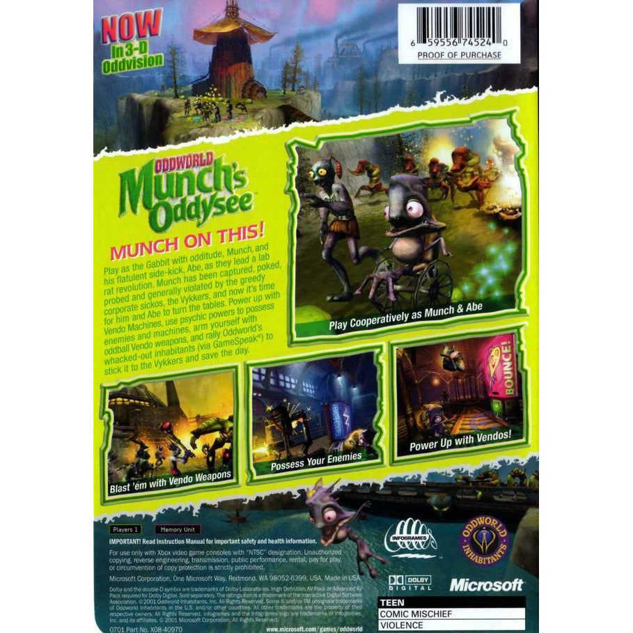 XBOX - Oddworld Munch's Oddysee