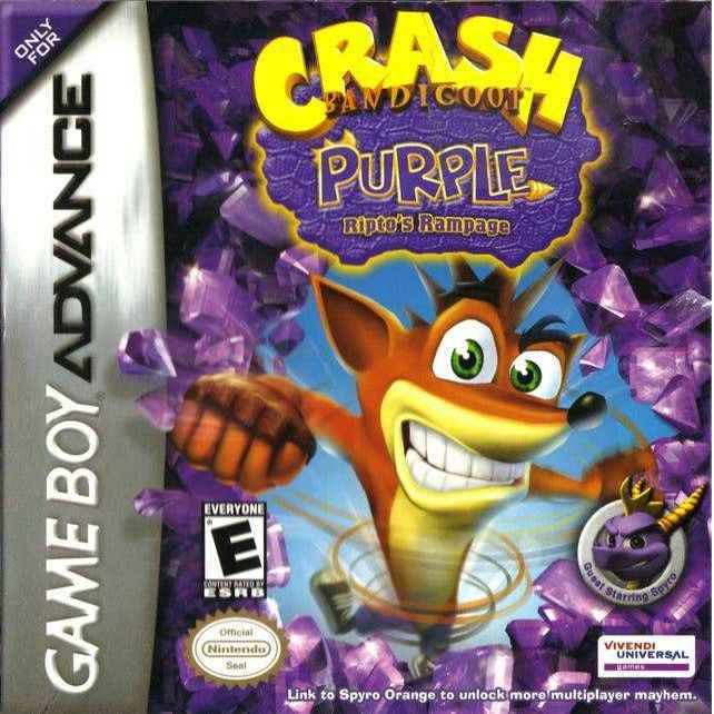 GBA - Crash Bandicoot - Purple Ripto's Rampage (cartouche uniquement)