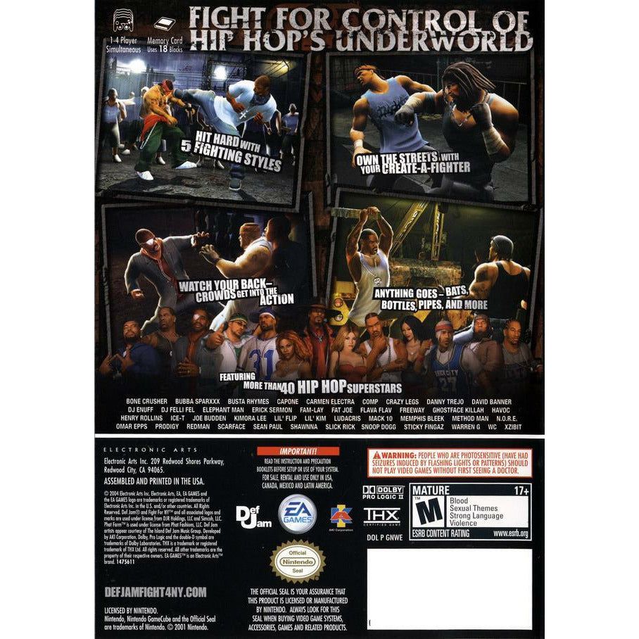 GameCube - Def Jam Fight For NY