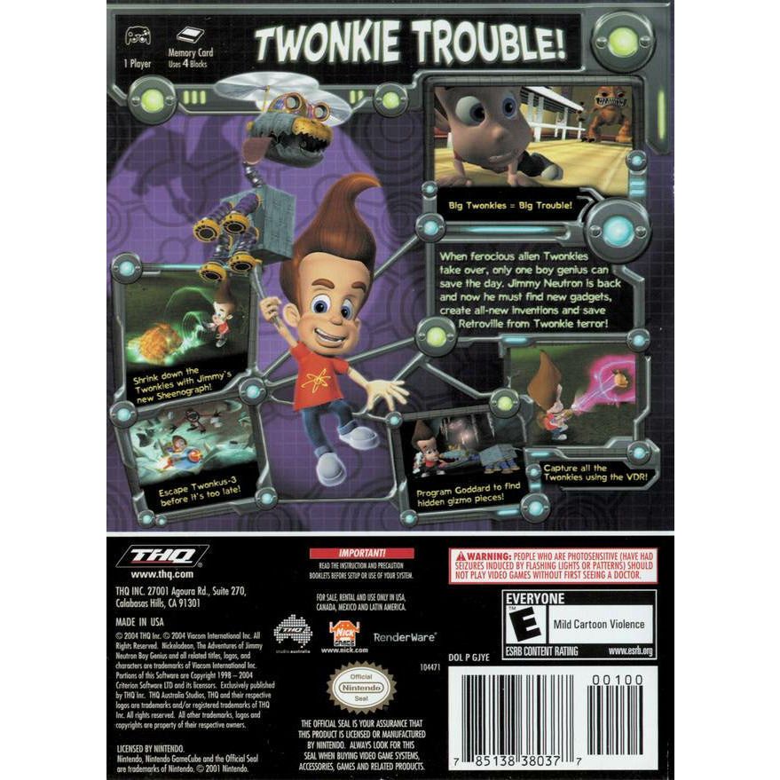 GameCube - Jimmy Neutron L'Attaque des Twonkies
