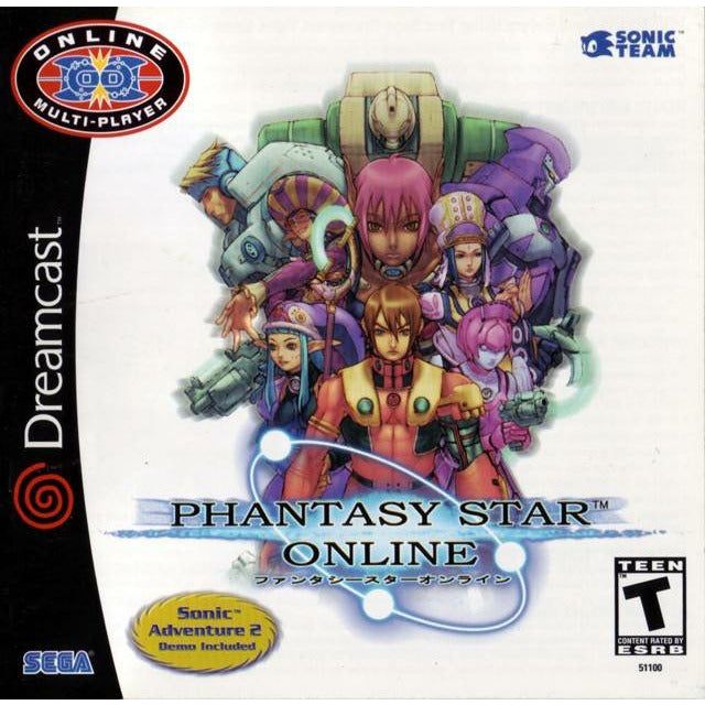 Dreamcast - Phantasy Star Online avec Sonic Adventure 2 La démo d'essai