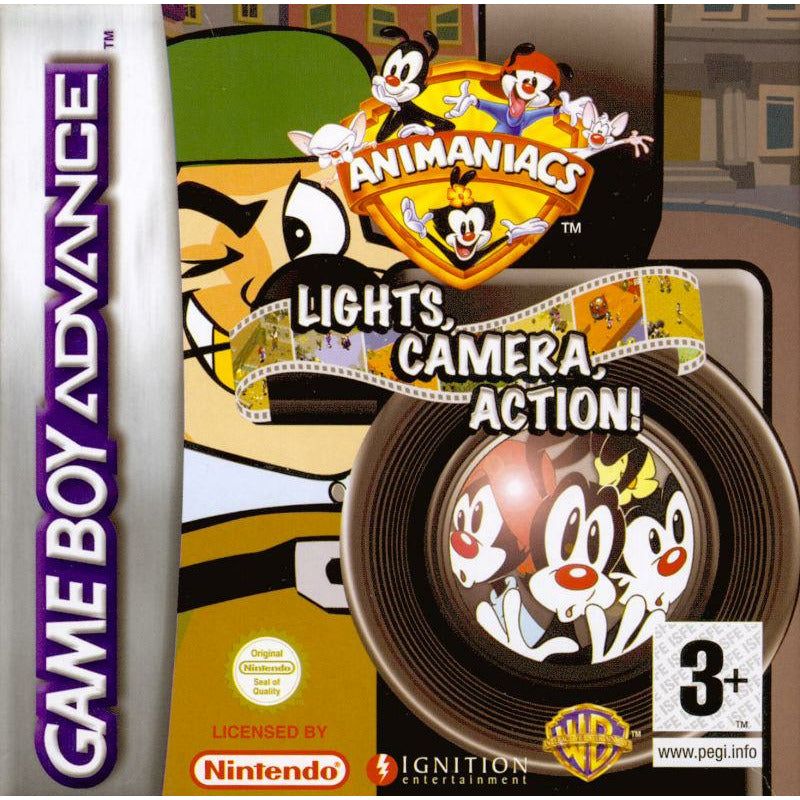 GBA - Animaniacs Lights, Camera, Action! (PAL) (Complete in Box)