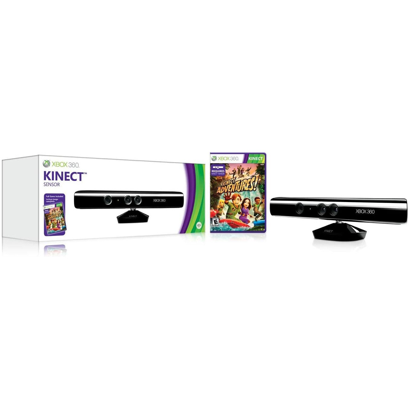 XBOX 360 - Capteur Kinect (CIB avec Kinect Adventures)