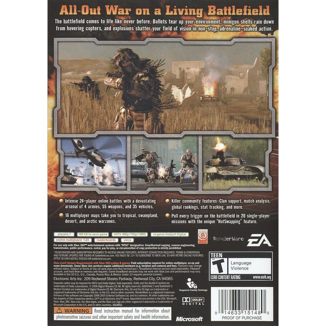XBOX 360 - Battlefield 2 Modern Combat