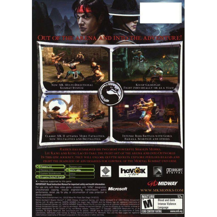 XBOX - Moines Shaolin de Mortal Kombat