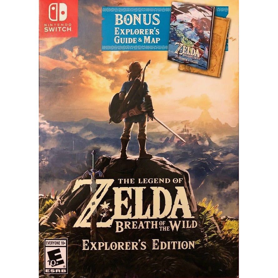 Switch - The Legend of Zelda Breath of the Wild With Bonus Explorer's Guide (In Case)