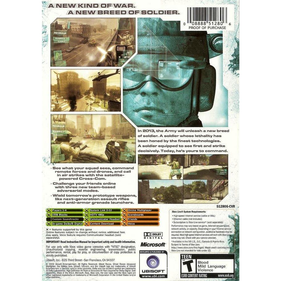 XBOX - Tom Clancy's Ghost Recon Advanced Warfighter